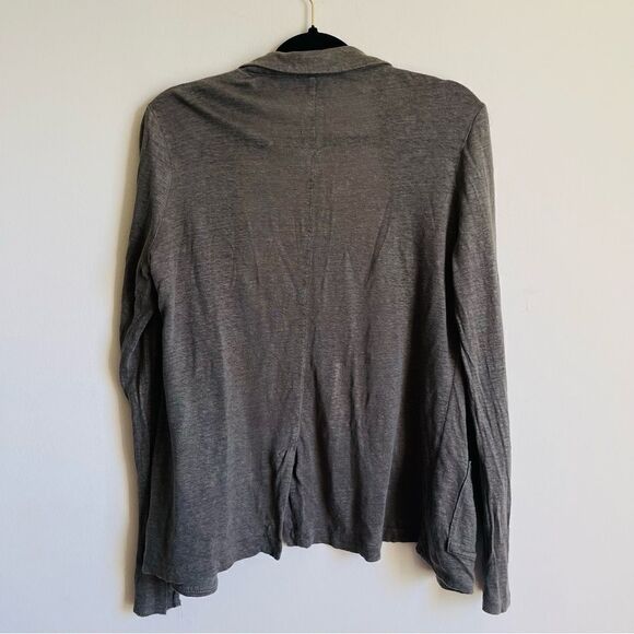 Rachel Zoe Green 100% Linen Open Cardigan Collared Medium - Picture 5 of 9